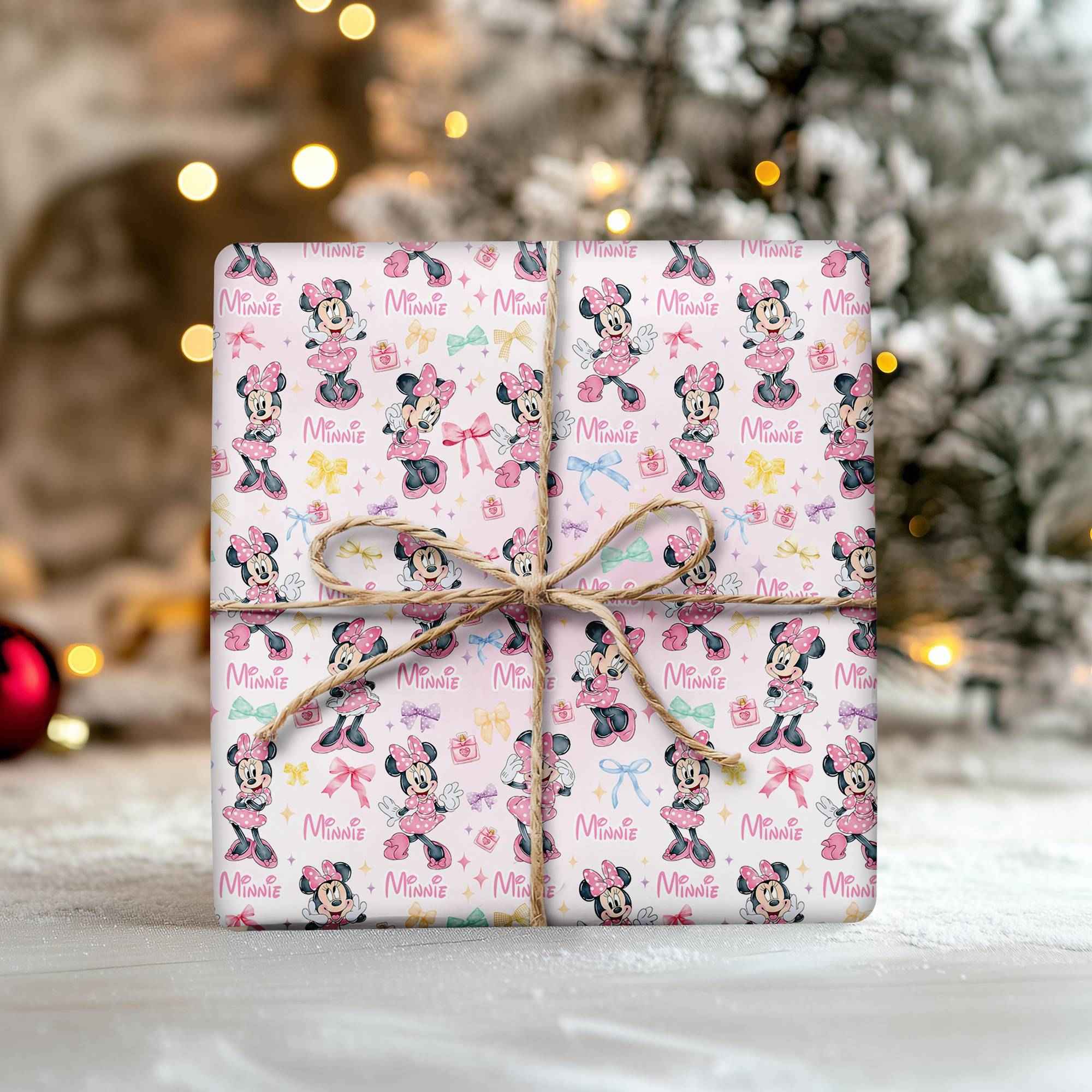 Disney Minnie Christmas Wrapping Paper – Cute Kawaii Pink Xmas Gift Wrap for Holiday Gifts Disney Minnie Christmas Wrapping Paper – Cute Kawaii Pink Xmas Gift Wrap for Holiday Gifts
