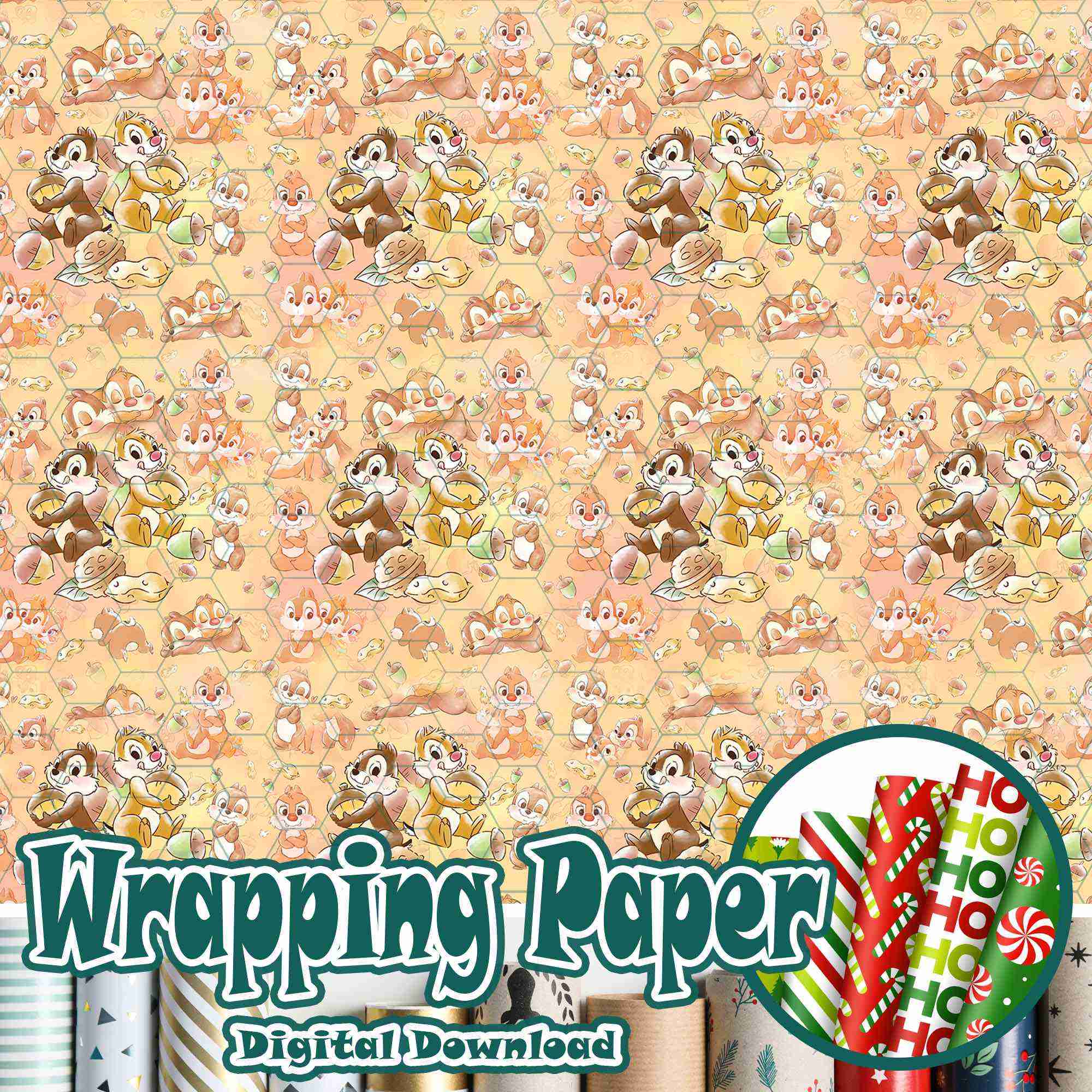 Chip and Dale Double Trouble Wrapping Paper – Disney Christmas Wrapping Paper for Family Holiday Gifts Chip and Dale Double Trouble Wrapping Paper – Disney Christmas Wrapping Paper for Family Holiday Gifts