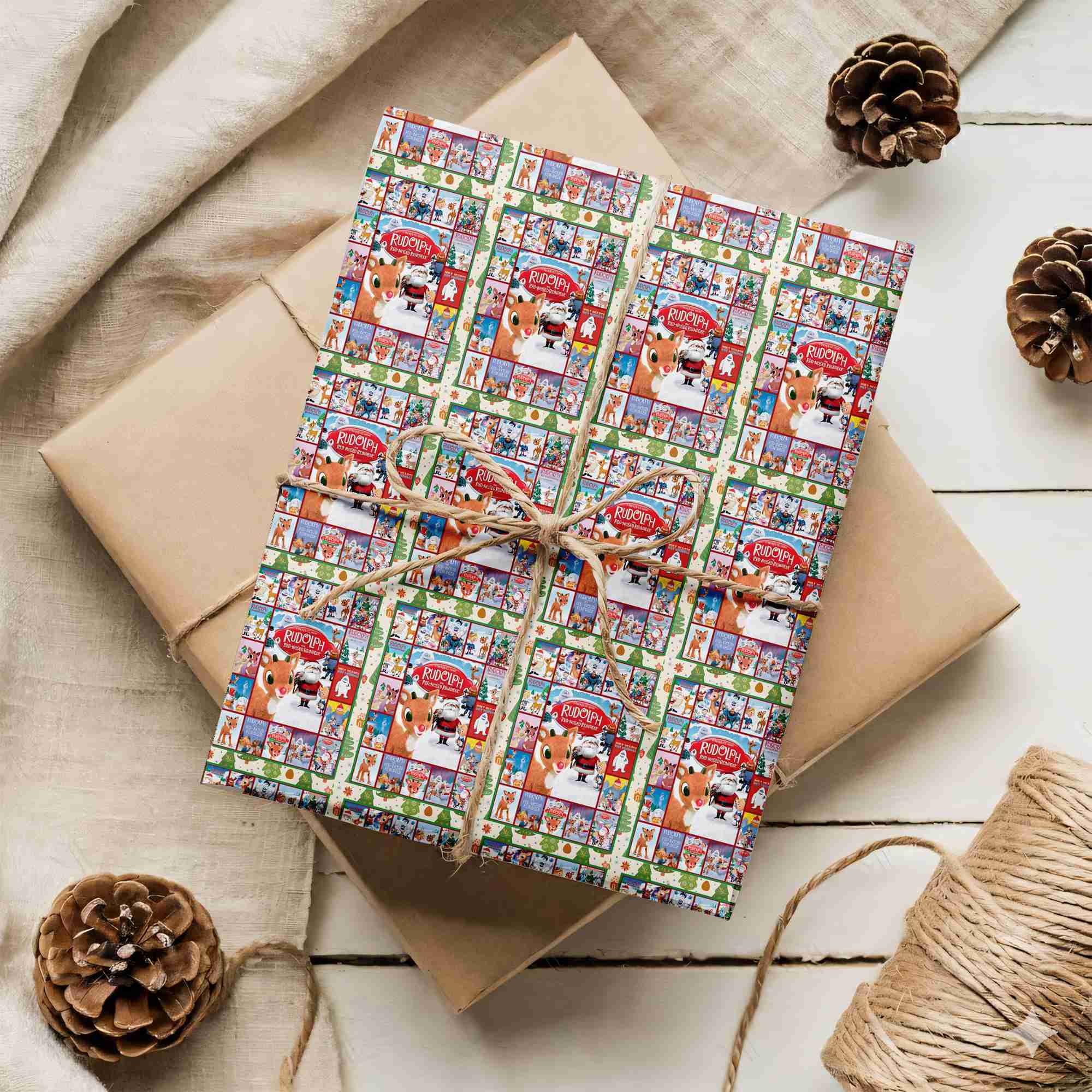 Vintage Rudolph Red Nosed Reindeer Wrapping Paper – Classic Christmas Movie Gift Wrap Vintage Rudolph Red Nosed Reindeer Wrapping Paper – Classic Christmas Movie Gift Wrap