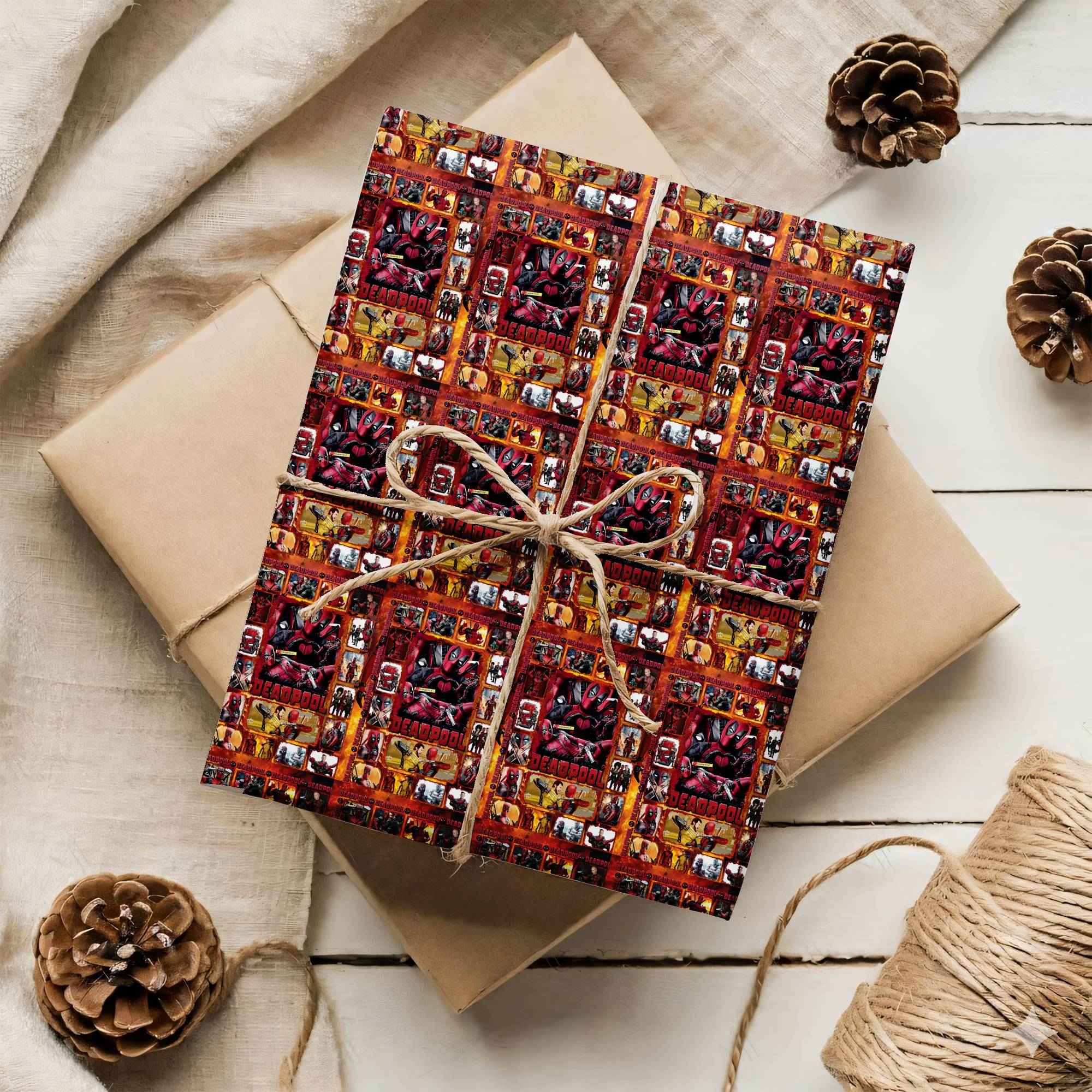 Deadpool Wrapping Paper – Superhero Gift Wrap for Comic Book Birthday & Holiday Christmas Gifts Deadpool Wrapping Paper – Superhero Gift Wrap for Comic Book Birthday & Holiday Christmas Gifts