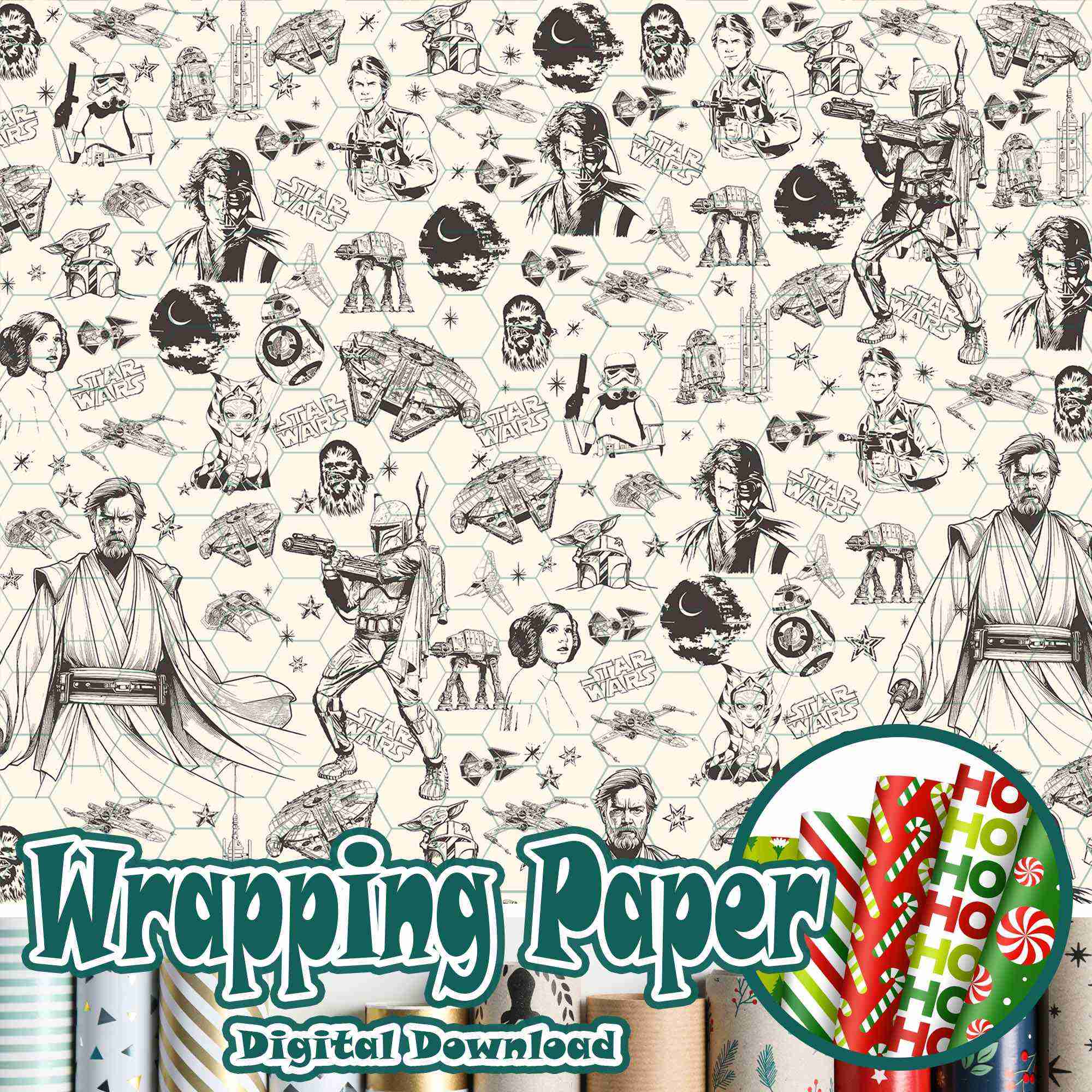 Fear the Dark Side Wrapping Paper – Star Wars Gift Wrap with Darth Vader for Saga Fans Fear the Dark Side Wrapping Paper – Star Wars Gift Wrap with Darth Vader for Saga Fans