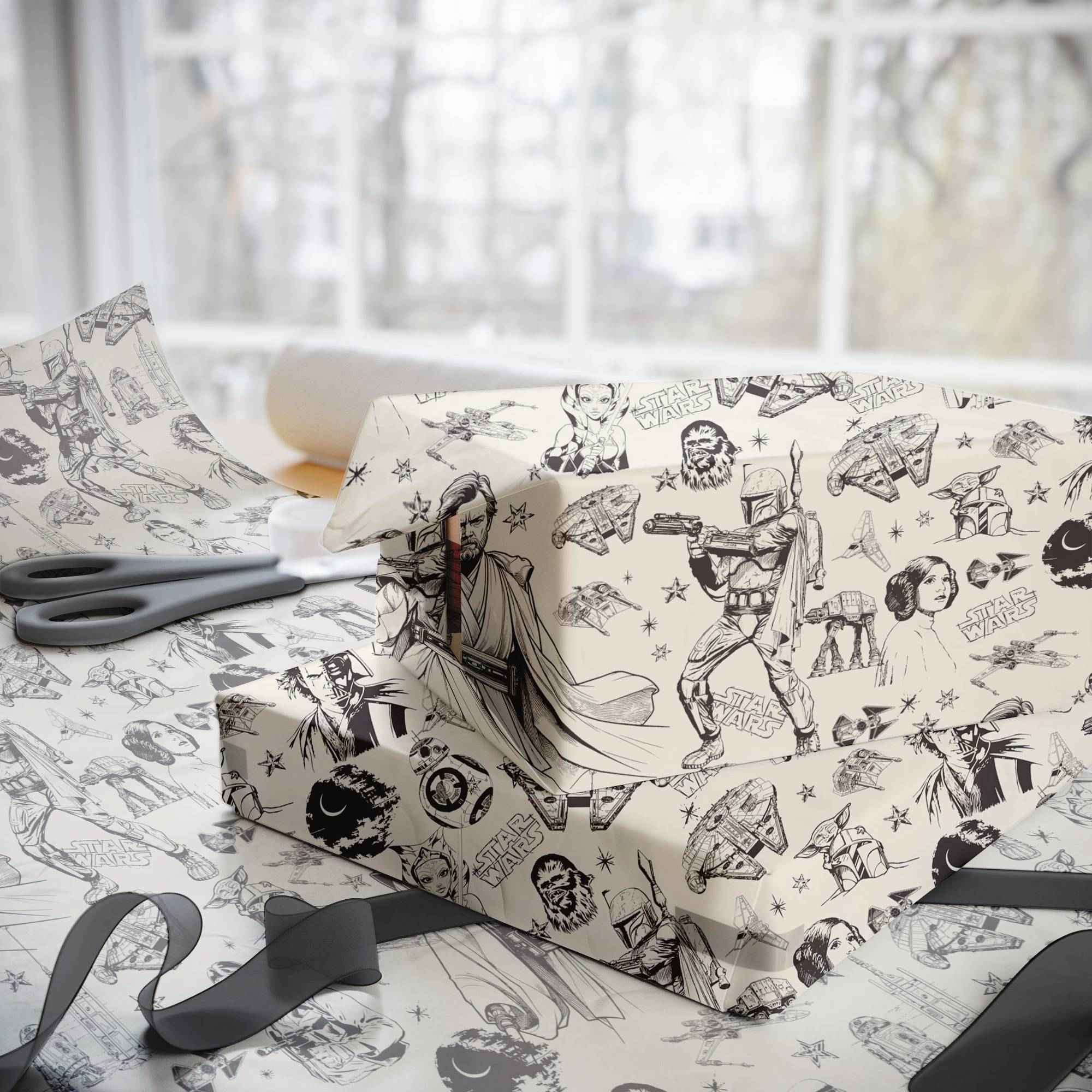 Fear the Dark Side Wrapping Paper – Star Wars Gift Wrap with Darth Vader for Saga Fans Fear the Dark Side Wrapping Paper – Star Wars Gift Wrap with Darth Vader for Saga Fans