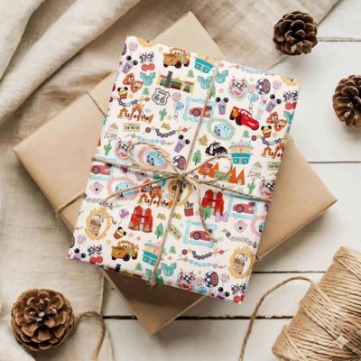 Disney Cars Christmas Wrapping Paper – Lightning McQueen & Mater Holiday Gift Wrap Disney Cars Christmas Wrapping Paper – Lightning McQueen & Mater Holiday Gift Wrap