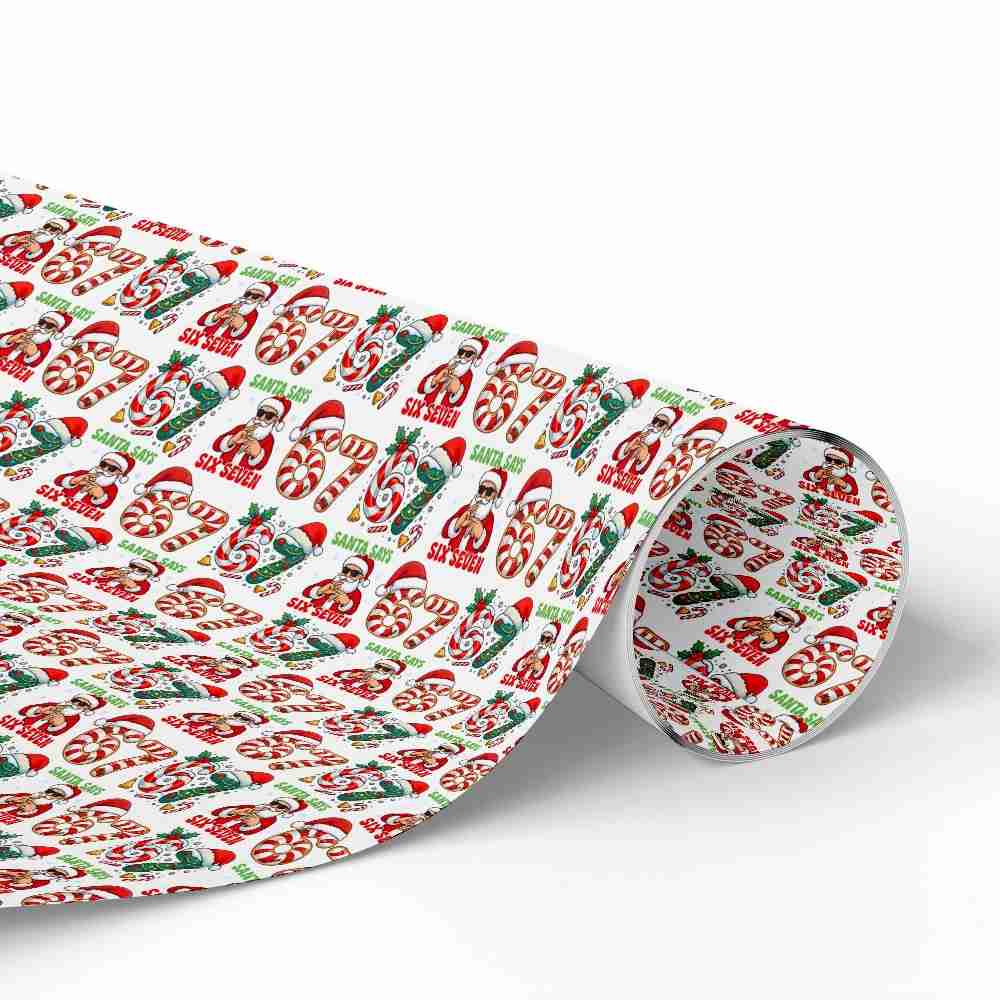 Six Seven Christmas Wrapping Paper – 67 Meme Funny Kids Gift Wrap, Unique Holiday Wrap Six Seven Christmas Wrapping Paper – 67 Meme Funny Kids Gift Wrap, Unique Holiday Wrap