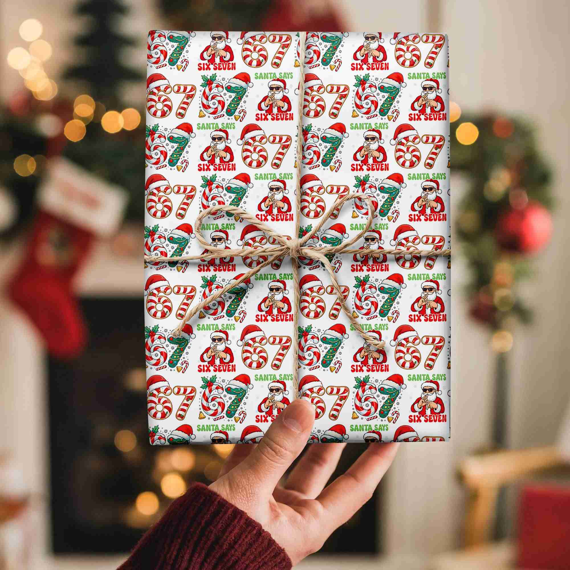 Six Seven Christmas Wrapping Paper – 67 Meme Funny Kids Gift Wrap, Unique Holiday Wrap Six Seven Christmas Wrapping Paper – 67 Meme Funny Kids Gift Wrap, Unique Holiday Wrap