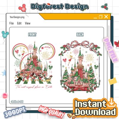 It’s the Most Wonderful Time Balloon Christmas PNG – Mickey & Friends Very Merry Disneyland Family Gift 2025