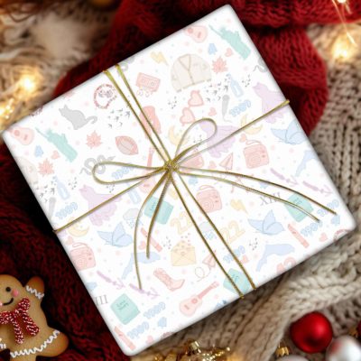 The Life Of A Princess Seamless Pattern – Eras Tour Inspired Paper, Birthday Gift Wrap For Fans