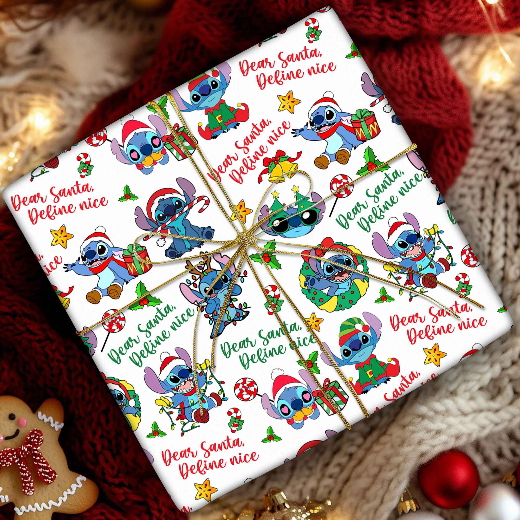 Disneyland Stitch and Lilo Holiday Seamless Pattern – Stitch Christmas Gift Wrap, Disneyland Birthday Gift Disneyland Stitch and Lilo Holiday Seamless Pattern – Stitch Christmas Gift Wrap, Disneyland Birthday Gift