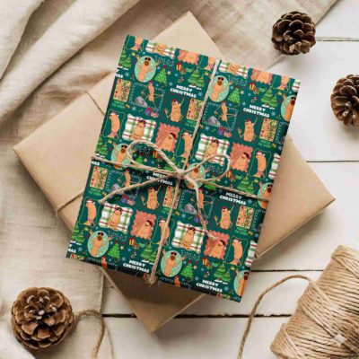 Marcus the Worm Wrapping Paper – Funny Christmas Gift Wrap, Marcus Holiday Wrapping Design Marcus the Worm Wrapping Paper – Funny Christmas Gift Wrap, Marcus Holiday Wrapping Design
