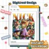 Disney Zootopia Nick Wilde PNG – Judy Hopps & Nick Wilde 2025 Design, Disneyland Family Trip PNG