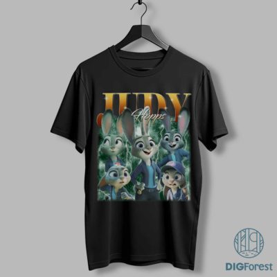 Disney Zootopia Judy Hopps PNG – Judy Hopps & Nick Wilde 2025 Design, Disneyland Family Trip PNG