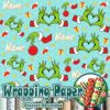 Grinch Face Pattern Wrapping Paper – Christmas Holiday Gift Wrap Roll, Funny Christmas Gift Wrap Grinch Face Pattern Wrapping Paper – Christmas Holiday Gift Wrap Roll, Funny Christmas Gift Wrap