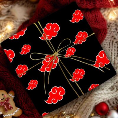 Anime Ninja Akatsuki Cloud Wrapping Paper – Black Anime Gift Wrap for Birthday, Christmas & Anniversary Anime Ninja Akatsuki Cloud Wrapping Paper – Black Anime Gift Wrap for Birthday, Christmas & Anniversary