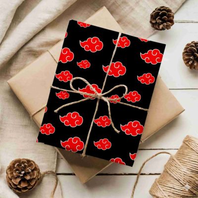 Anime Ninja Akatsuki Cloud Wrapping Paper – Black Anime Gift Wrap for Birthday, Christmas & Anniversary Anime Ninja Akatsuki Cloud Wrapping Paper – Black Anime Gift Wrap for Birthday, Christmas & Anniversary