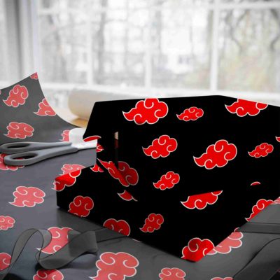 Anime Ninja Akatsuki Cloud Wrapping Paper – Black Anime Gift Wrap for Birthday, Christmas & Anniversary Anime Ninja Akatsuki Cloud Wrapping Paper – Black Anime Gift Wrap for Birthday, Christmas & Anniversary