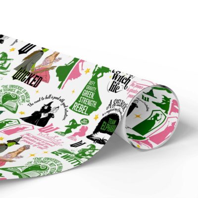 Wicked Wrapping Paper – Elphaba & Glinda “Changed for Good” Gift Wrap for Christmas Gifts