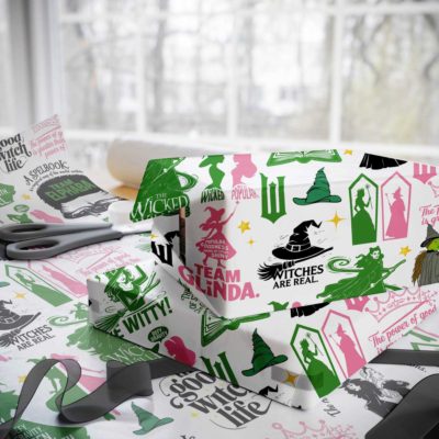 Wicked Wrapping Paper – Elphaba & Glinda “Changed for Good” Gift Wrap for Christmas Gifts