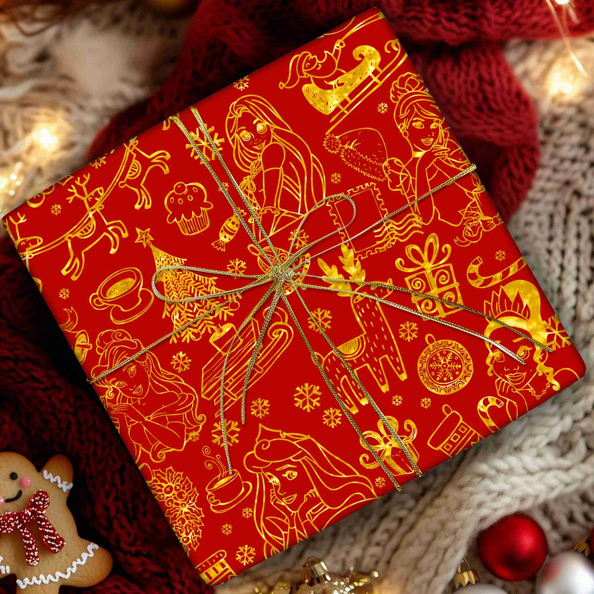 Disney Princess Christmas Wrapping Paper – Festive Xmas Gift Wrap, Classic Nostalgic Decor Disney Princess Christmas Wrapping Paper – Festive Xmas Gift Wrap, Classic Nostalgic Decor