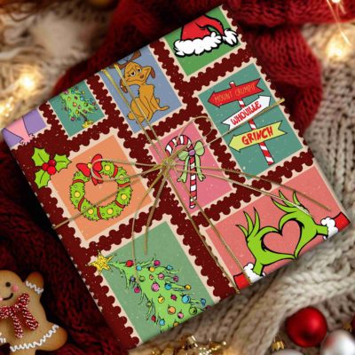 Festive Christmas Grinch Wrapping Paper – Fun Colorful Holiday Gift Wrap Supplies Festive Christmas Grinch Wrapping Paper – Fun Colorful Holiday Gift Wrap Supplies