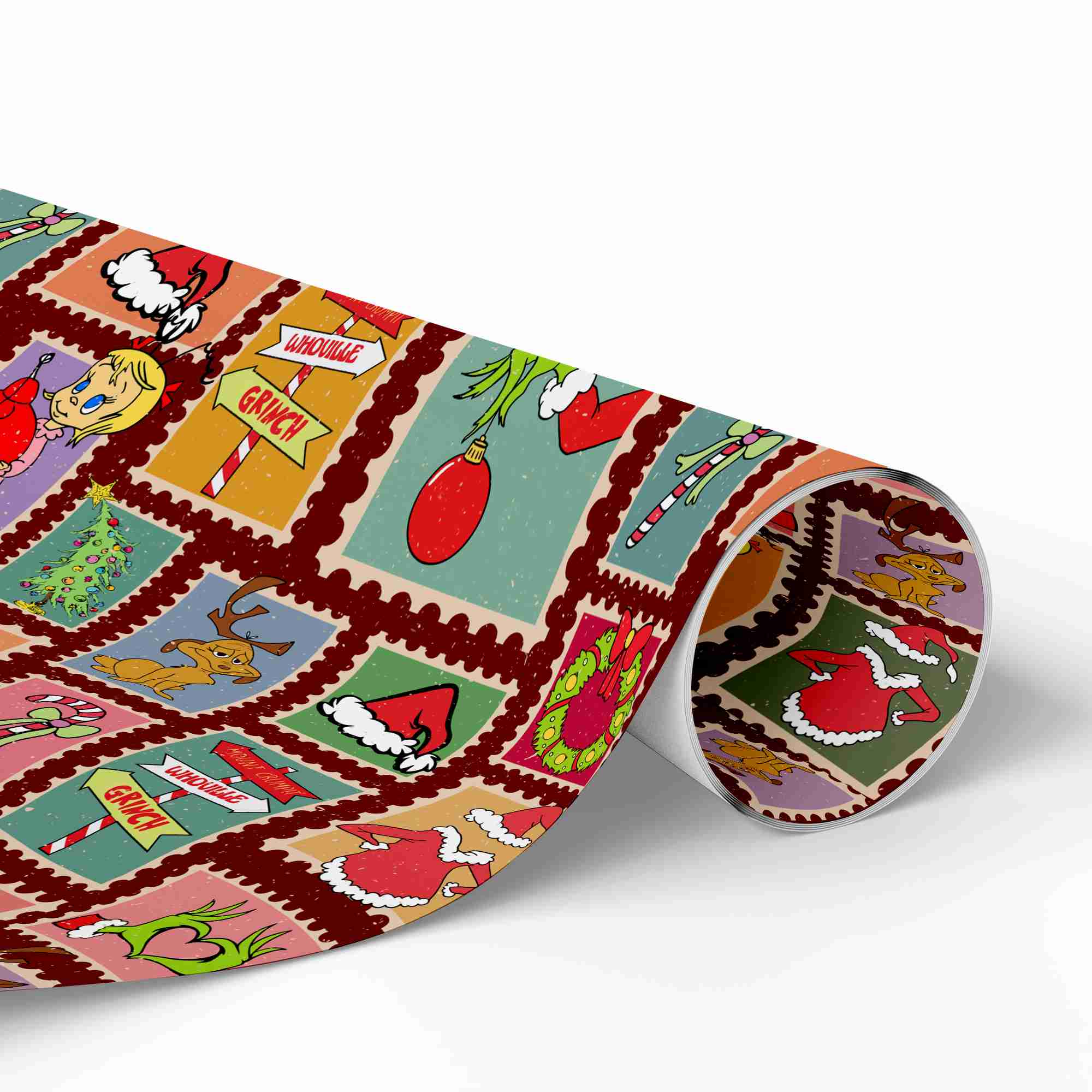Festive Christmas Grinch Wrapping Paper – Fun Colorful Holiday Gift Wrap Supplies Festive Christmas Grinch Wrapping Paper – Fun Colorful Holiday Gift Wrap Supplies