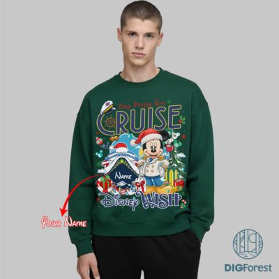 Personalized Disney Cruise Line PNG – Mickey & Friends Christmas Very Merrytime Family Cruise Trip Design