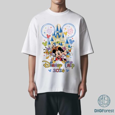 Disney Family Vacation 2026 PNG Bundle – Cute Family Trip Graphic, Matching Travel Shirt Printable Design