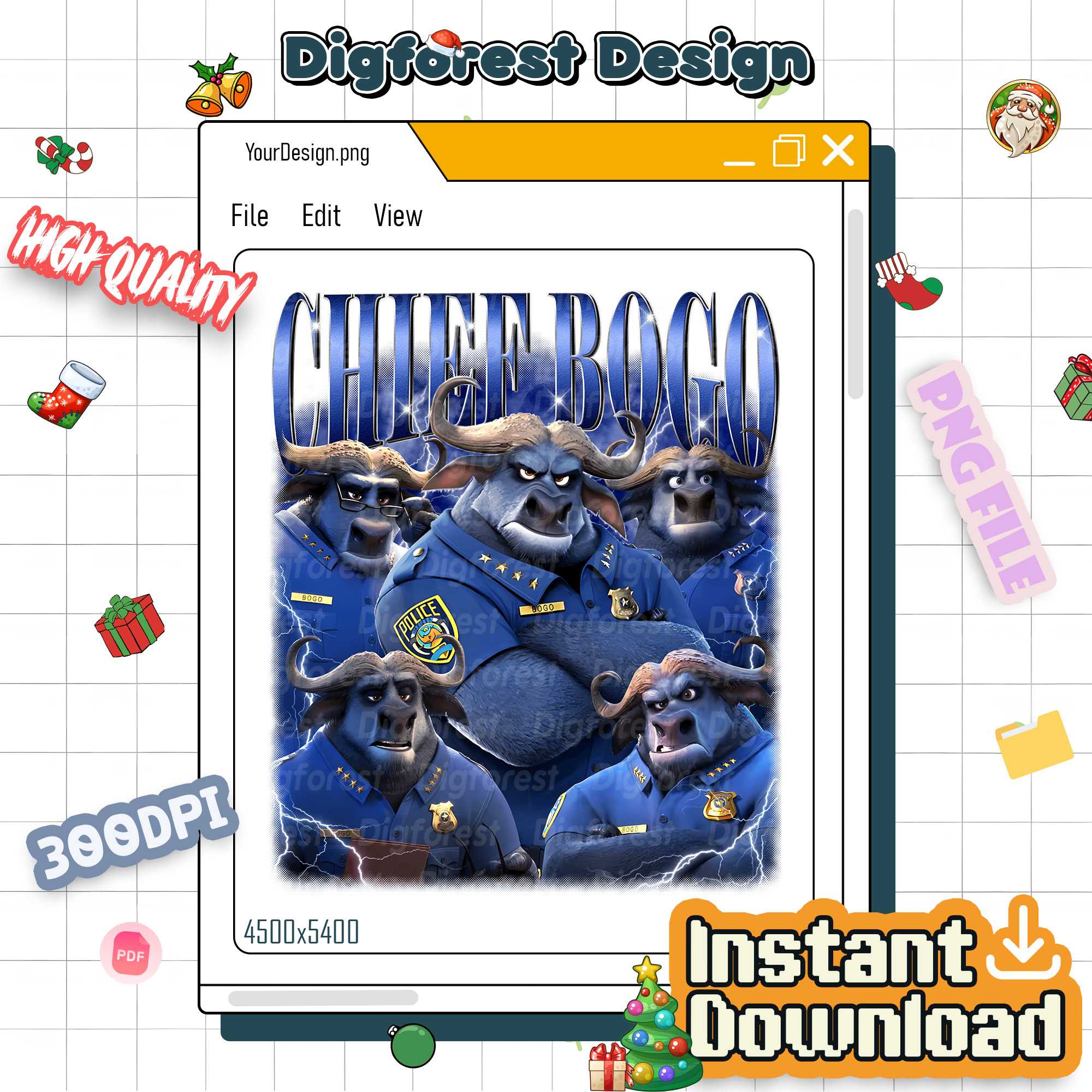 Chief Bogo Zootopia 2 PNG – Disneyland Zootopia Digital File, Disney World Family Matching Trip Design Chief Bogo Zootopia 2 PNG – Disneyland Zootopia Digital File, Disney World Family Matching Trip Design