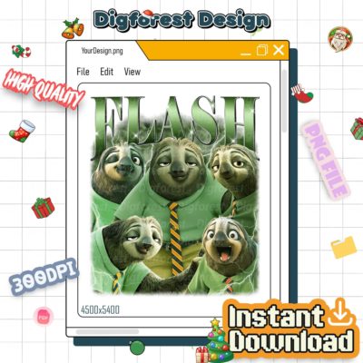 Flash Zootopia 2 PNG – Disneyland Digital Download, Walt Disney World Family Matching Trip Design