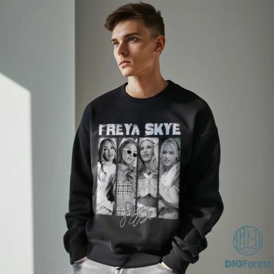 Freya Skye Eurovision PNG – Concert Music Collage Graphic, Celebrity Fan Apparel Design