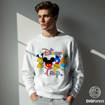 Disney Family Vacation 2026 PNG – Disney Trip Matching Design, Disneyland Family Squad Graphic