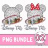 Retro Coquette Bow Disney EPCOT PNG – World Tour 1982 Design, Disneyworld Family Matching Vacation Graphic