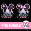 Disney Family Vacation 2026 PNG Bundle – Mickey Castle Disneyland Trip, Family Matching Holiday Design