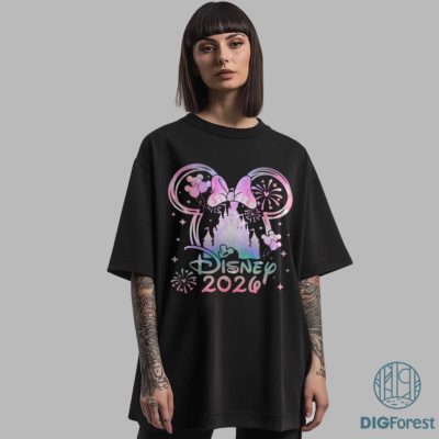 Disney Family Vacation 2026 PNG Bundle – Mickey Castle Disneyland Trip, Family Matching Holiday Design