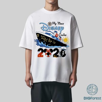 My First Disney Cruise Trip PNG – Mickey & Friends Family Cruise Vacation Matching Design, WDW