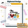 Disneyland Best Day Ever Mickey PNG – Family Trip 2026 Crew Design with Mickey, Minnie, Donald, Daisy, Goofy & Pluto