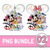 Retro Disney Family Trip PNG Bundle – Magic Kingdom Vacation Design, WDW Family Matching Graphic