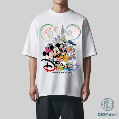 Retro Disney Family Trip PNG Bundle – Magic Kingdom Vacation Design, WDW Family Matching Graphic