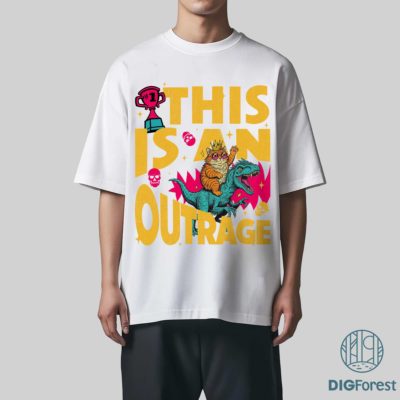 This Is an Outrage PNG – Princess Donut Cat Dungeon Crawler Carl LitRPG Book Fan Design