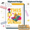This Is an Outrage PNG – Princess Donut Cat Dungeon Crawler Carl LitRPG Book Fan Design
