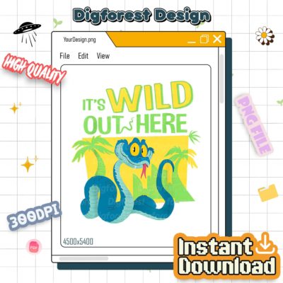 Disneyland Zootopia 2 Gary De’Snake PNG – It’s Wild Out Here Funny Design, Zootopia Fan Gift, Disney Trip File