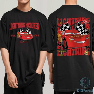 Disney Cars Lightning McQueen PNG – Pixar McQueen, Mater & Sally Family Trip Disneyland Vacation Design