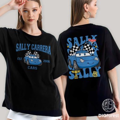Disney Cars Sally PNG – Pixar McQueen, Mater & Sally Family Trip Disneyland Vacation Design
