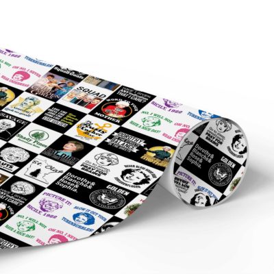 The Golden Girls Christmas Wrapping Paper – Funny 80s TV Show Holiday Gift Wrap with Sophia, Dorothy, Rose & Blanche The Golden Girls Christmas Wrapping Paper – Funny 80s TV Show Holiday Gift Wrap with Sophia, Dorothy, Rose & Blanche