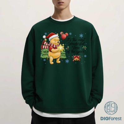 It’s the Most Wonderful Time of the Year PNG – Winnie the Pooh Merry Christmas Disney Holiday Design It’s the Most Wonderful Time of the Year PNG – Winnie the Pooh Merry Christmas Disney Holiday Design