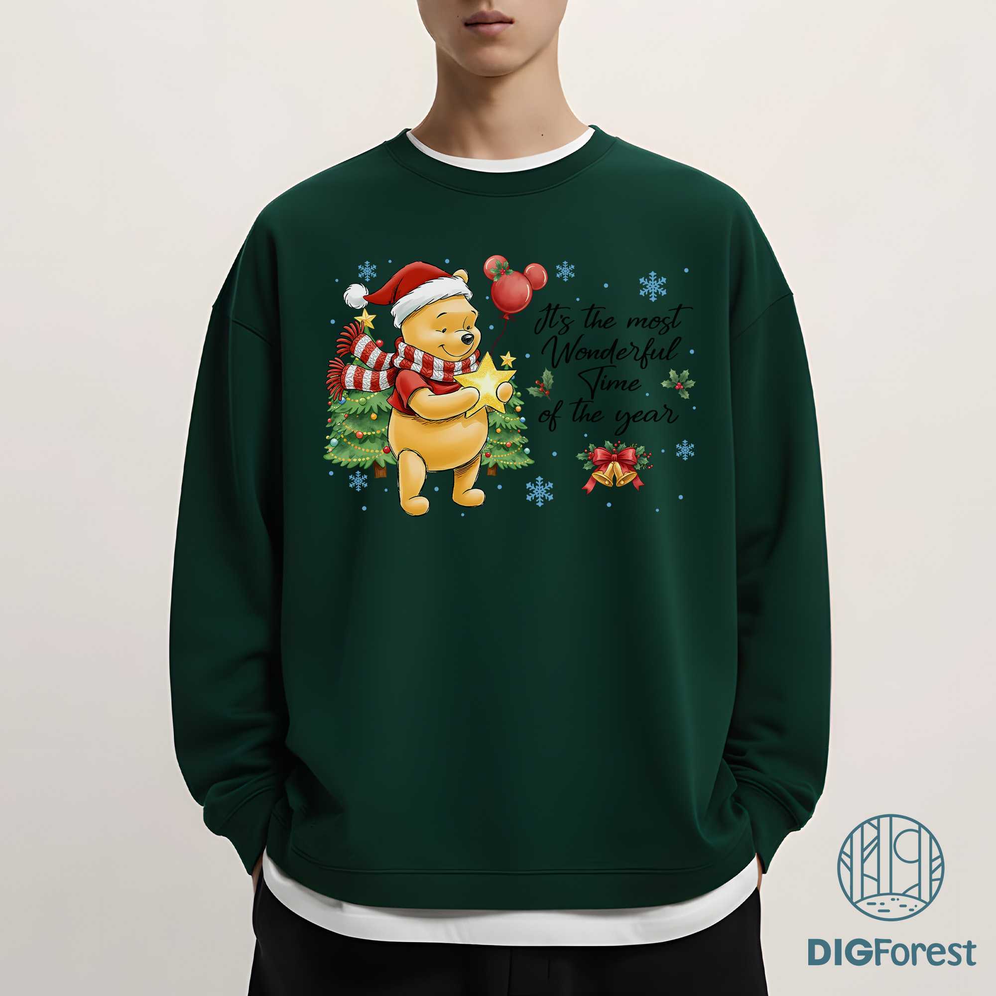 It’s the Most Wonderful Time of the Year PNG – Winnie the Pooh Merry Christmas Disney Holiday Design It’s the Most Wonderful Time of the Year PNG – Winnie the Pooh Merry Christmas Disney Holiday Design