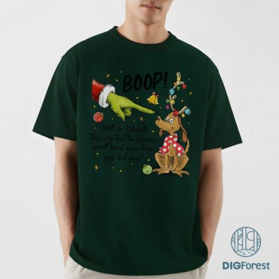 Grinch Boop Reindeer Dog PNG – Merry Grinchmas Happy Christmas Holiday Design