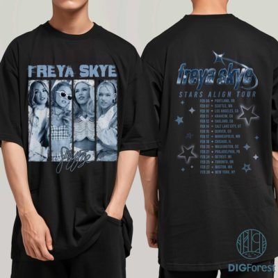 Retro Freya Skye Silent Treatment PNG – Stars Align Tour 2026, Zombies 4 Nova Bright Concert Design