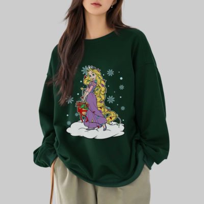 Disney Princess Christmas PNG Bundle – Xmas Princess Squad, Disneyland Princess Holiday Clipart Design