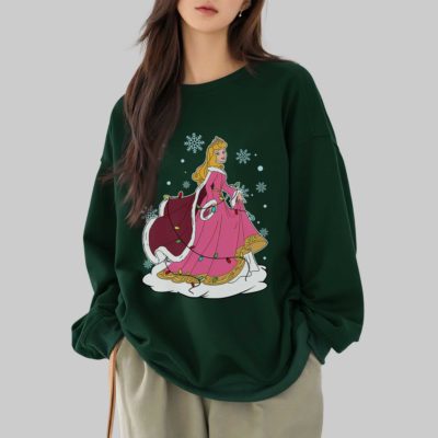 Disney Princess Christmas PNG Bundle – Xmas Princess Squad, Disneyland Princess Holiday Clipart Design