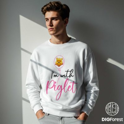 Winnie the Pooh PNG – Pooh & Piglet Disney Balloon Design, EPCOT Family Matching Graphic